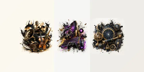 Luxury Splash Art Bundles generated by chatgpt-image