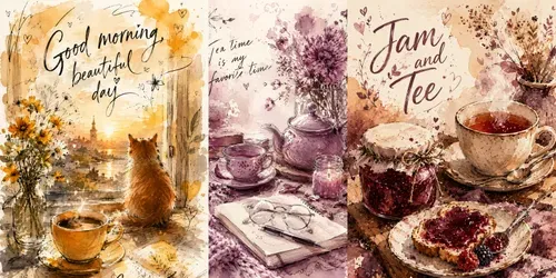 Watercolor Mood Illustrations generated by chatgpt-image