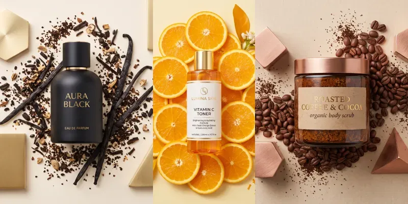 Flat Lay Cosmetic Mockup Photos