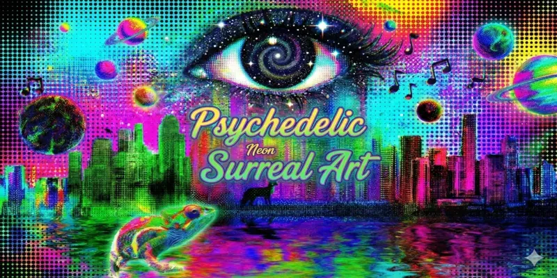 Psychedelic Neon Surreal Art generated by undefined