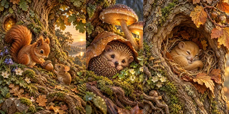 Woodland Baby Animal Oracles