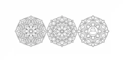Mandala Coloring Book Calm Motifs generated by chatgpt-image