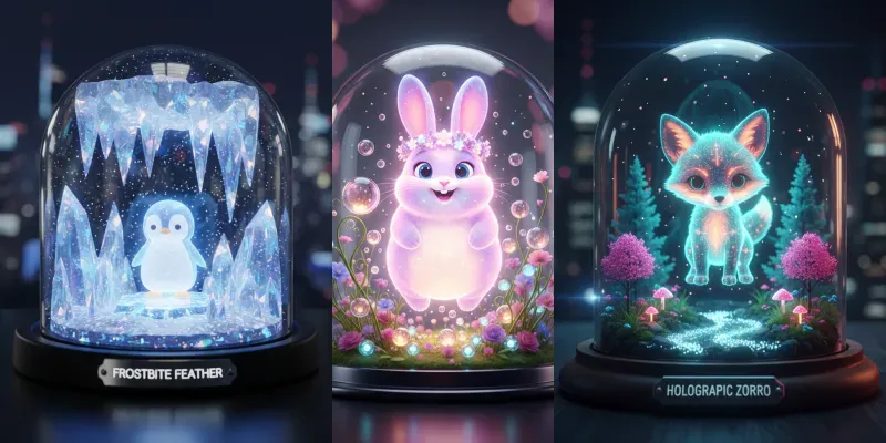 Holographic Pet Dioramas Collector Art generated by undefined