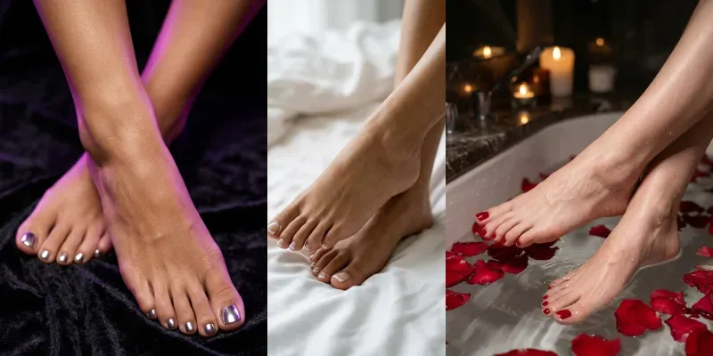 Luxurious Pedicure Closeups generated by undefined
