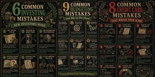 Personal Finance Mistakes Infographics generated by chatgpt-image