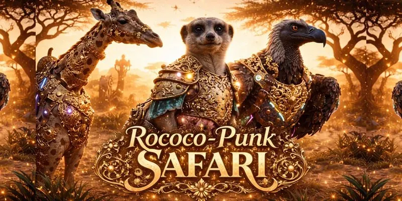 Rococo Punk Safari Unreal Engines generated by undefined