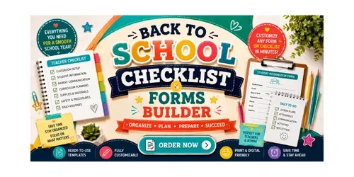 Back To School Checklist Forms Builder generated by chatgpt-skill