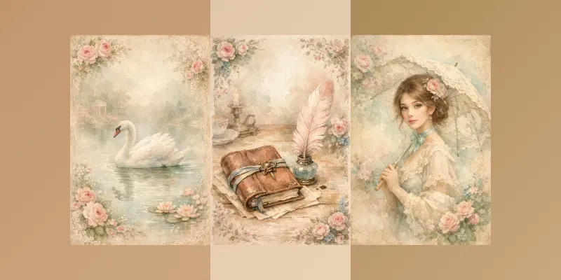 Victorian Pastel Dreams generated by undefined