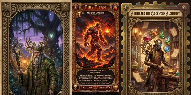 Fantasy Trading Cards generated by undefined