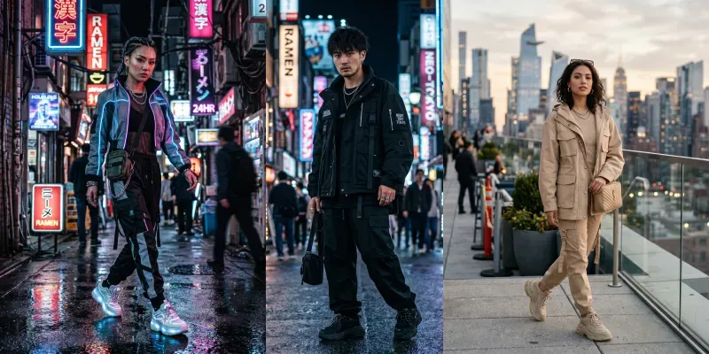 Cinematic Streetwear Editorials generated by undefined