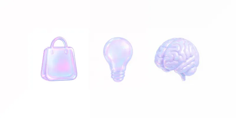 Soap Bubble Icons In 3D Minimalist Style generated by undefined