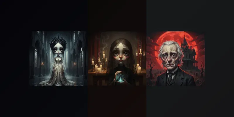 Gothic Whimsy Dark Popsurrealists generated by undefined