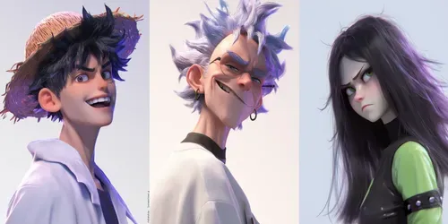 Pixar Style Characters generated by midjourney