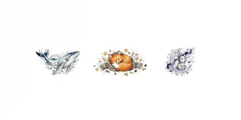 Premium Watercolor Sticker Designs generated by undefined