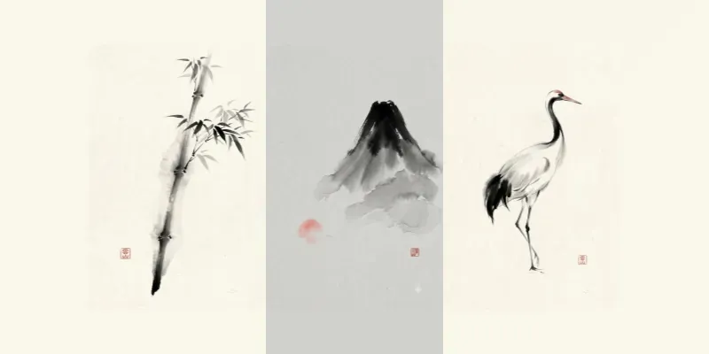 Japanese Ink Brush Art Studios generated by undefined
