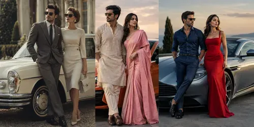 Editorial Couple Luxury Cars generated by chatgpt-image