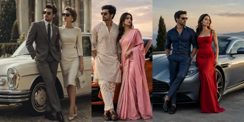 Editorial Couple Luxury Cars