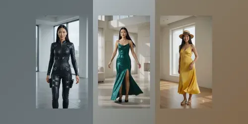 Dynamic Outfit Fashion Transition Videos generated by veo