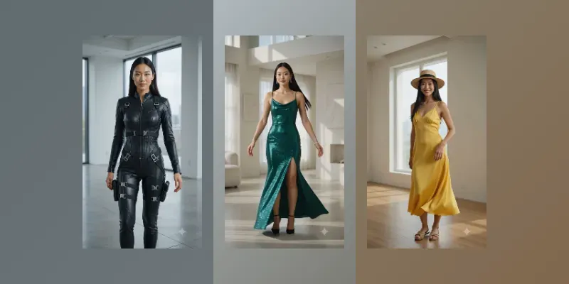 Dynamic Outfit Fashion Transition Videos generated by undefined