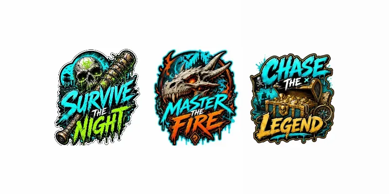 Gaming Worlds Drip Sticker Collections generated by undefined