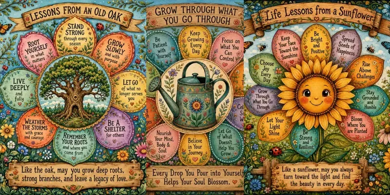 Whimsical Nature Lessons Art generated by undefined