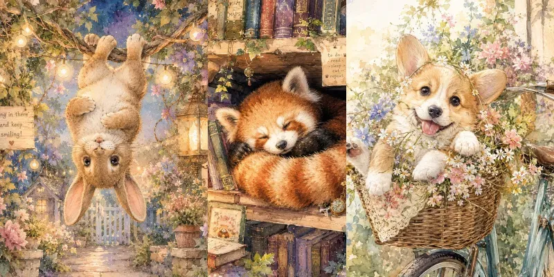 Whimsical Cozy Creatures generated by undefined
