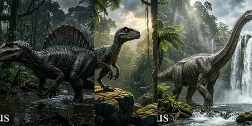 Jurassicinspired Dinosaur Photography generated by gemini-image