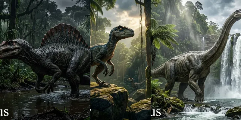 Jurassicinspired Dinosaur Photography generated by undefined