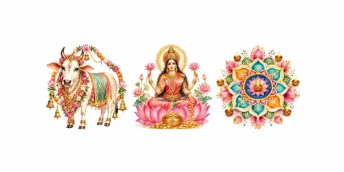 Hindu Deities And Religious Symbols Clipart generated by chatgpt-image
