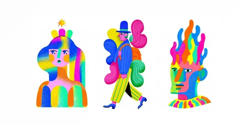 Color Pop Risograph Art