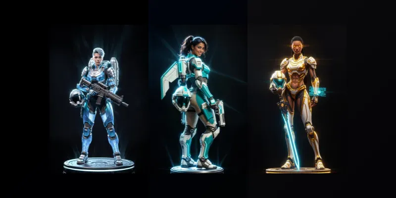 Scifi Space Commandos generated by undefined