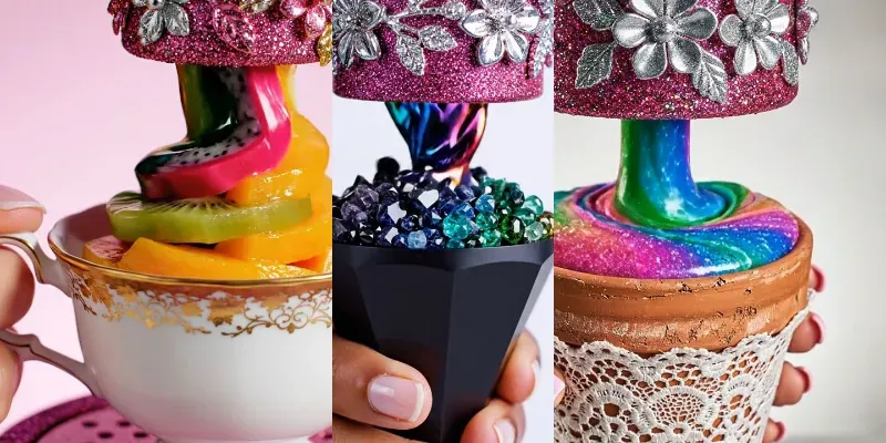 Surreal ASMR Cone Swirls Videos generated by undefined