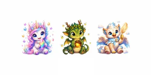 Fantasy Creature Companion Kits generated by chatgpt-image