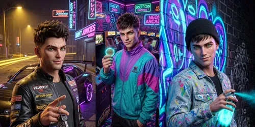 Consistent 3D Streetwear Fashion Icons generated by gemini-image