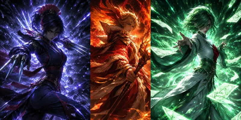 Epic Pokemon Gijinka Anime Splash Art generated by undefined