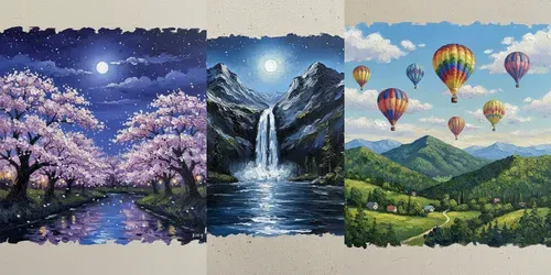 Cinematic Oil Painting Scenes generated by gemini-image