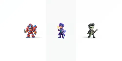 3D Stylized Cartoon Mascots generated by gemini-image
