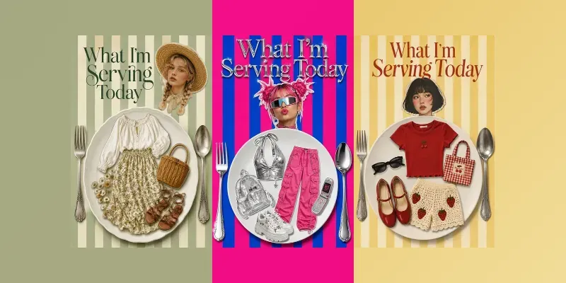 Serving Looks Fashion Collages generated by undefined