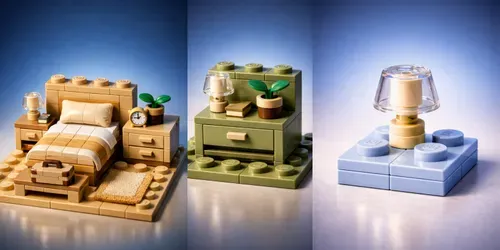Lego Bedroom Props Render Sets generated by chatgpt-image