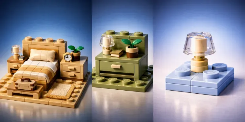 Lego Bedroom Props Render Sets generated by undefined