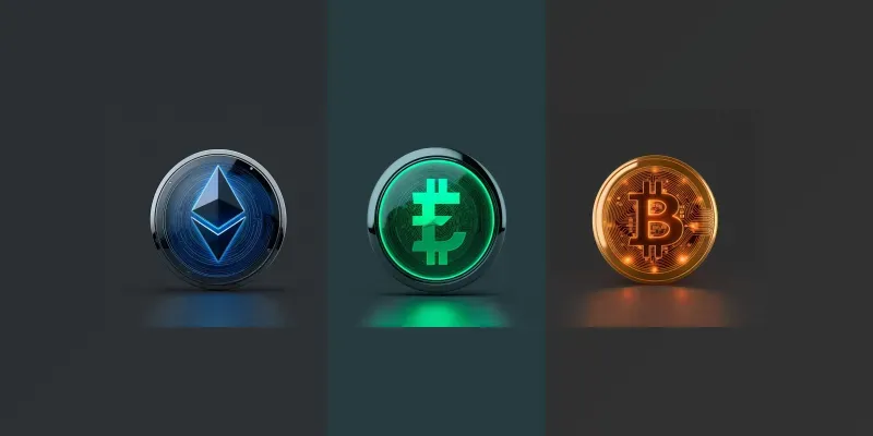 3D Cyberpunk Crypto Coins Assets generated by undefined