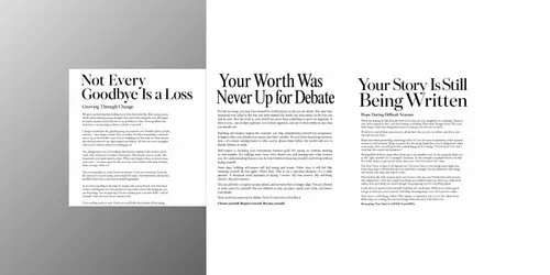 Minimalist Reflective Text Posters generated by chatgpt-image