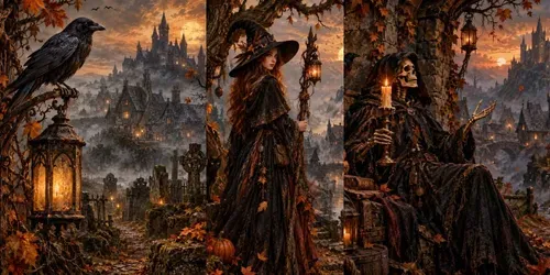 Gothic Halloween Storybooks generated by chatgpt-image