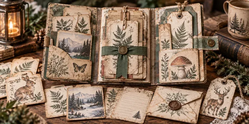 Junk Journal Printable Folios generated by undefined