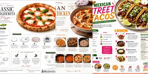 Premium White Background Recipes generated by chatgpt-image