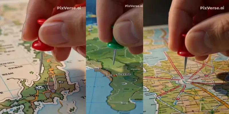 3D Worlds Emerging From Paper Maps generated by undefined