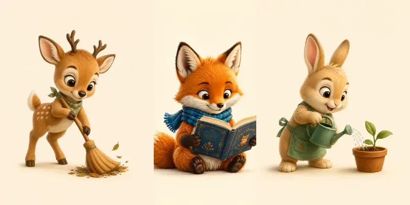 Cozy Storybook Characters generated by undefined