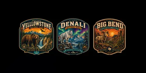 Retro Adventure Badge Generator generated by chatgpt-image
