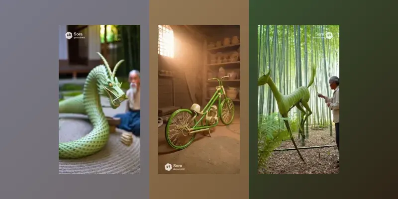 Bamboo Weaving Time Lapse Videos generated by undefined