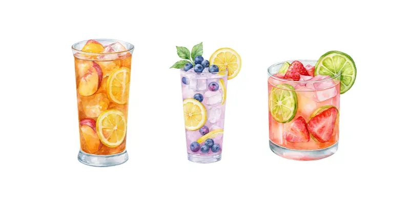 Watercolor Summer Drinks generated by undefined